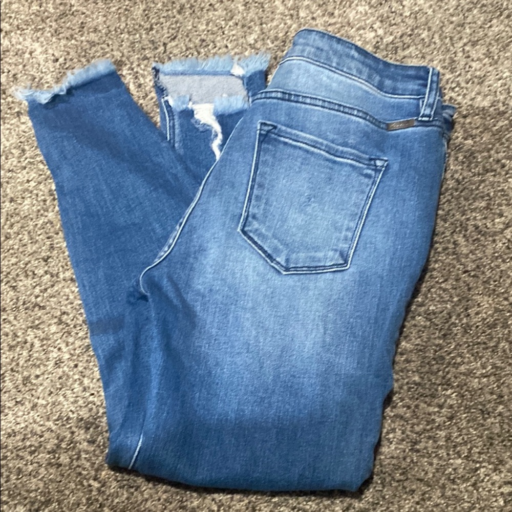 Women's Kancan distressed skinny jeans